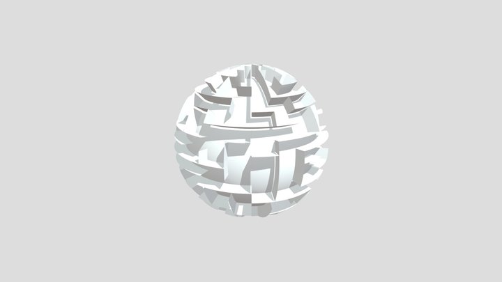 Spherical Maze 3D Model