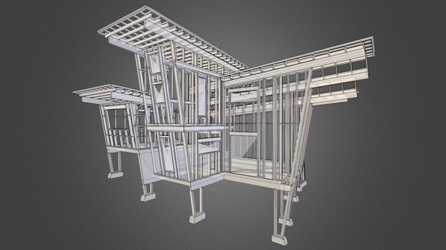 Cabin on Secret Island 3D Model