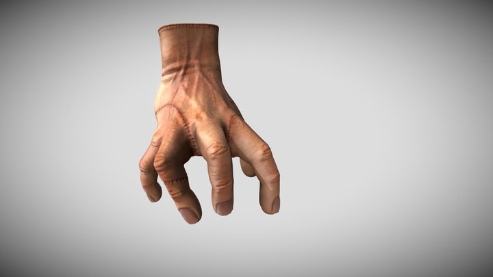 Hand Wednesday Addams 3D Model