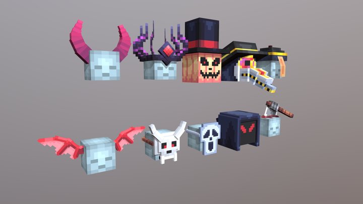 Halloween Hat Pack 3D Model