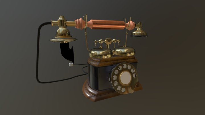 Telefono Antiguo 3D Model