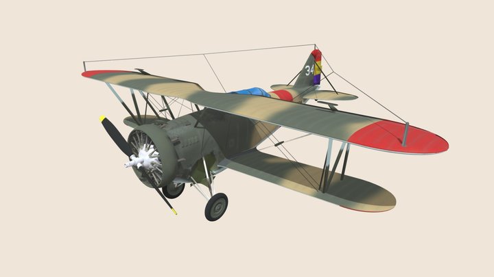 Grumman FF-1 3D Model
