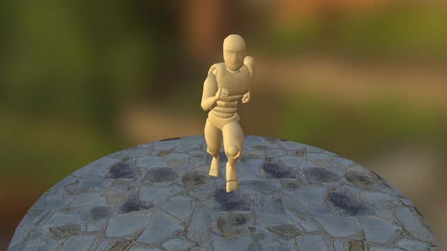 Run Cycle Animation 3D Model