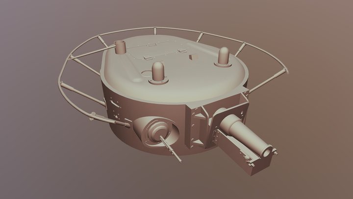 Tank turret 3D Model