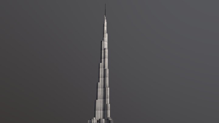burj khalifa 3D Model