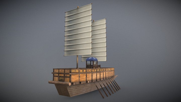 Panok ship (Panokseon) | 판옥선 | 板屋船 3D Model