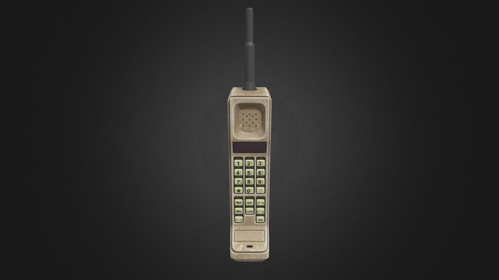 Brick Phone 3D Model
