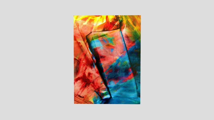 picture painting abstract block 3D Model