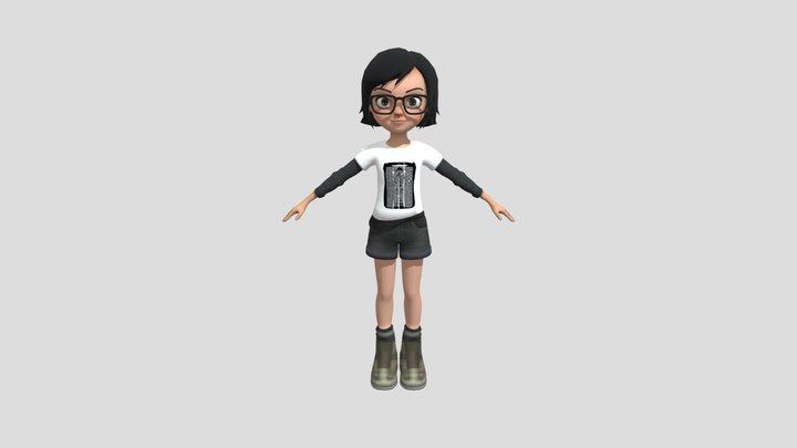 skena girl 3D Model
