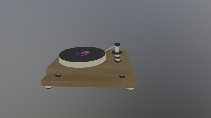 Schallplattenspieler 3D Model