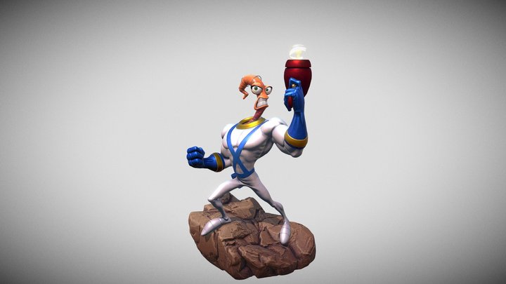 earthworm jim 3D Model