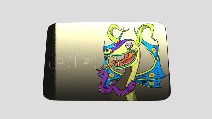 alebrixe_OG card gold 3D Model