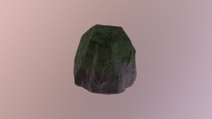 Rock2_Moss_CH 3D Model