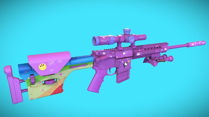 SIG 516 version "Little Girl" 3D Model