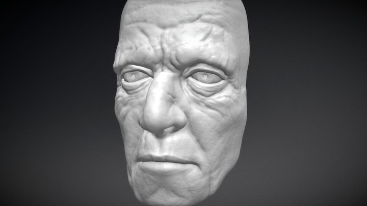 Old man Face sculpt 3D Model