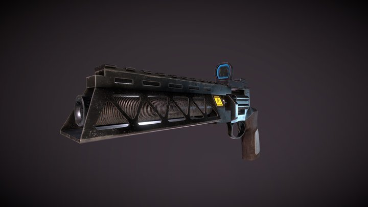 Gauss revolver 3D Model