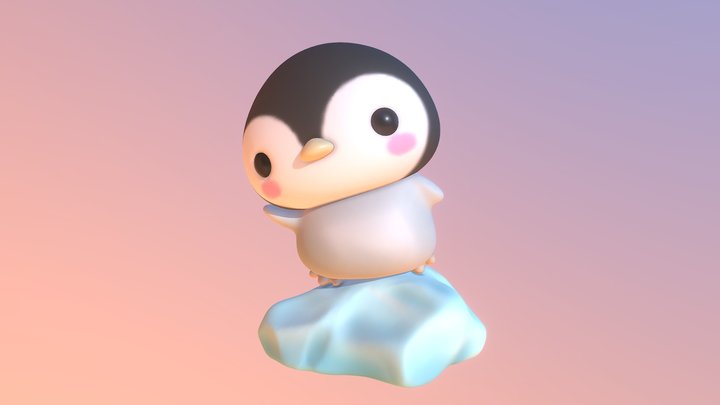 cute penguin 2020 3D Model