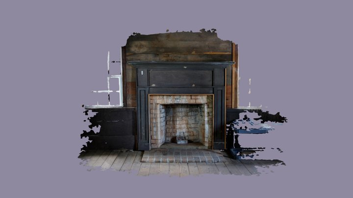 Upstairs Fireplace (Above Dining Room) 3D Model
