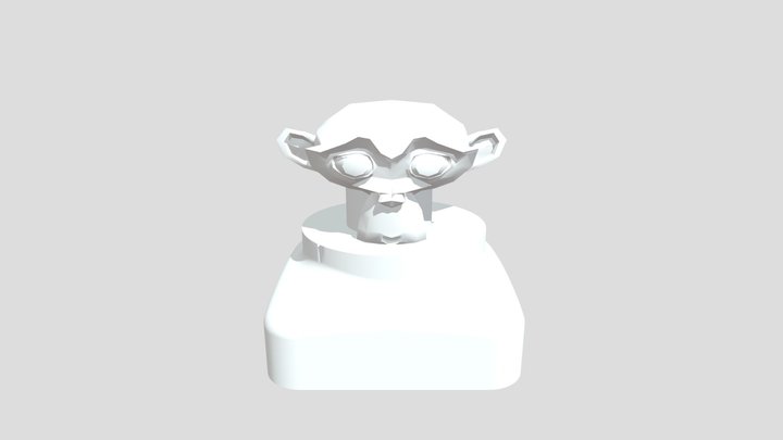 Monkey Key Cap 3D Model