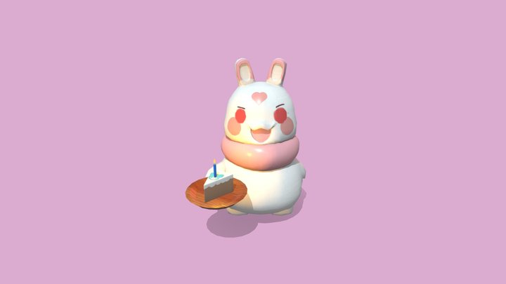 A character from Bun&Puru 3D Model