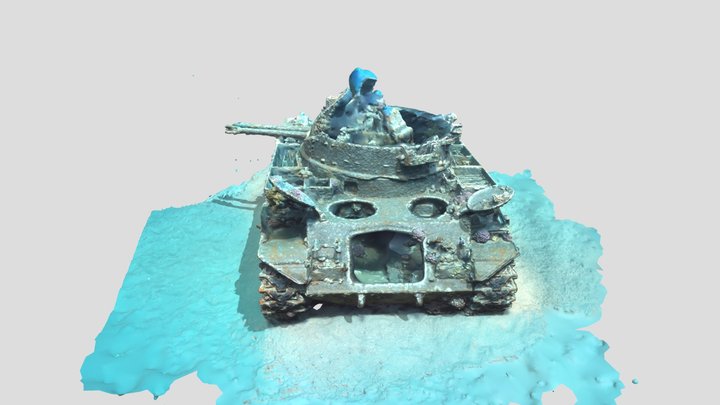 Aqaba Tank On Way From Shorouk.obj 3D Model