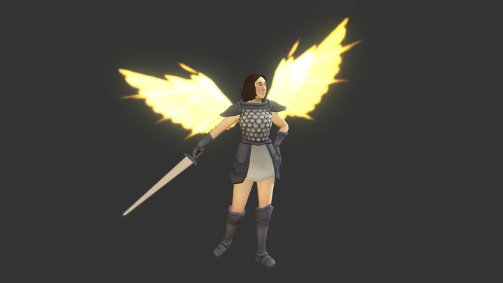 Angel Warrior 3D Model