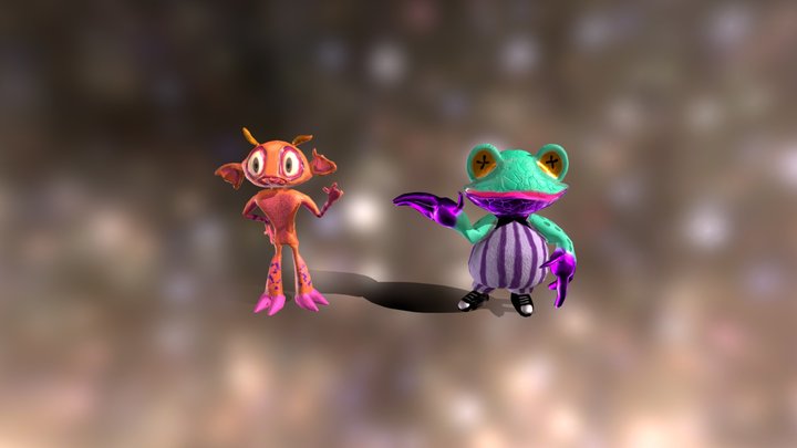 line up 3D Model