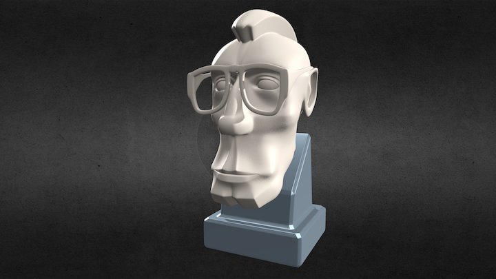 Character Bust 3D Model