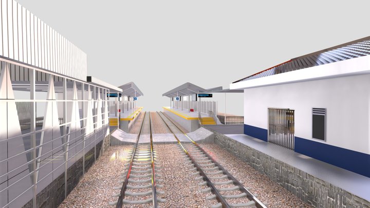 Stasiun Univ. Pancasila 3D Model