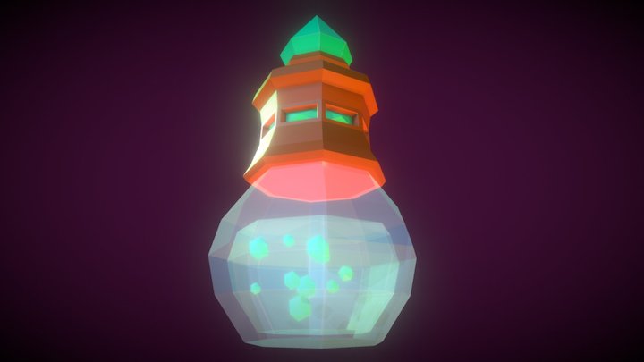 Pocion Low Poly 3D Model