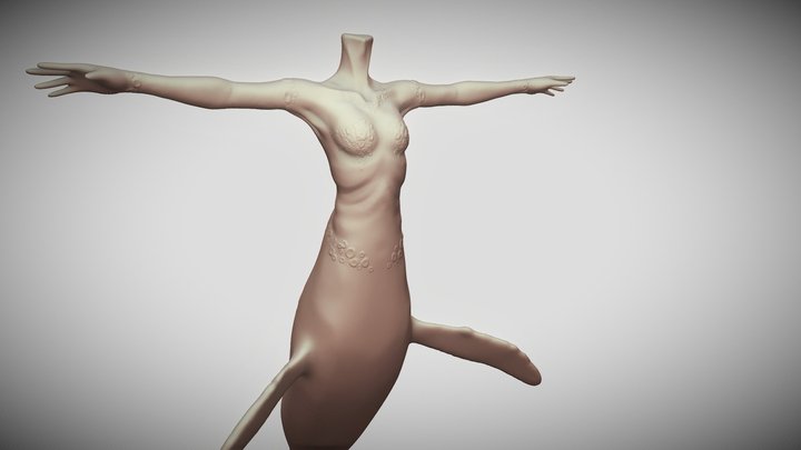The Little Walemaid 3D Model