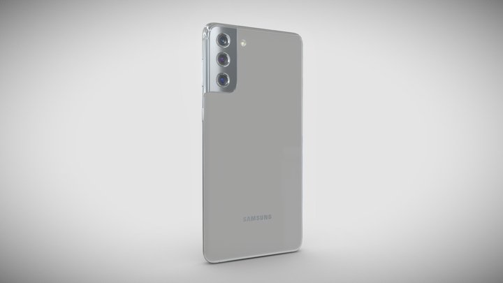 Samsung Galaxy S21 Plus silver v1 3D Model