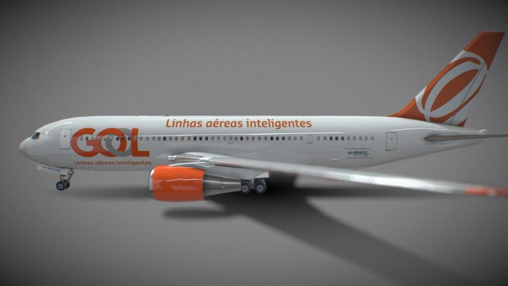 Avião Da Gol 3D Model