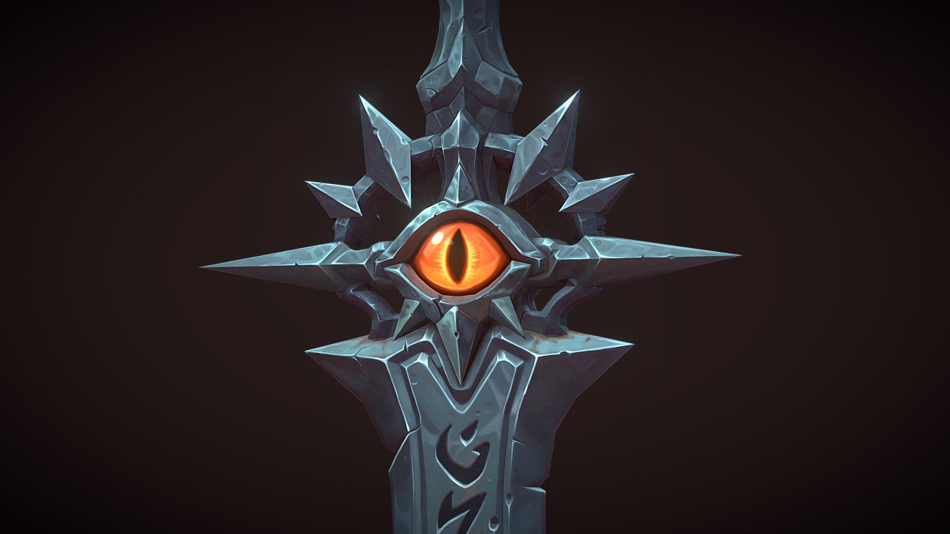 Demonic Stylized Sword - 3D model by Kochka [c1ddcf7] - Sketchfab