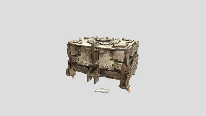 Set Wood Box 3D Model