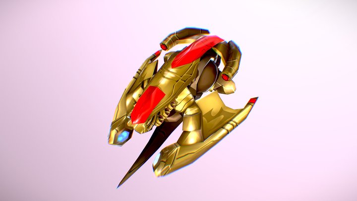 Starcraft Protoss Corsair 3D Model