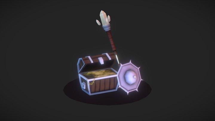 Low-Poly Dungeon Models 3D Model