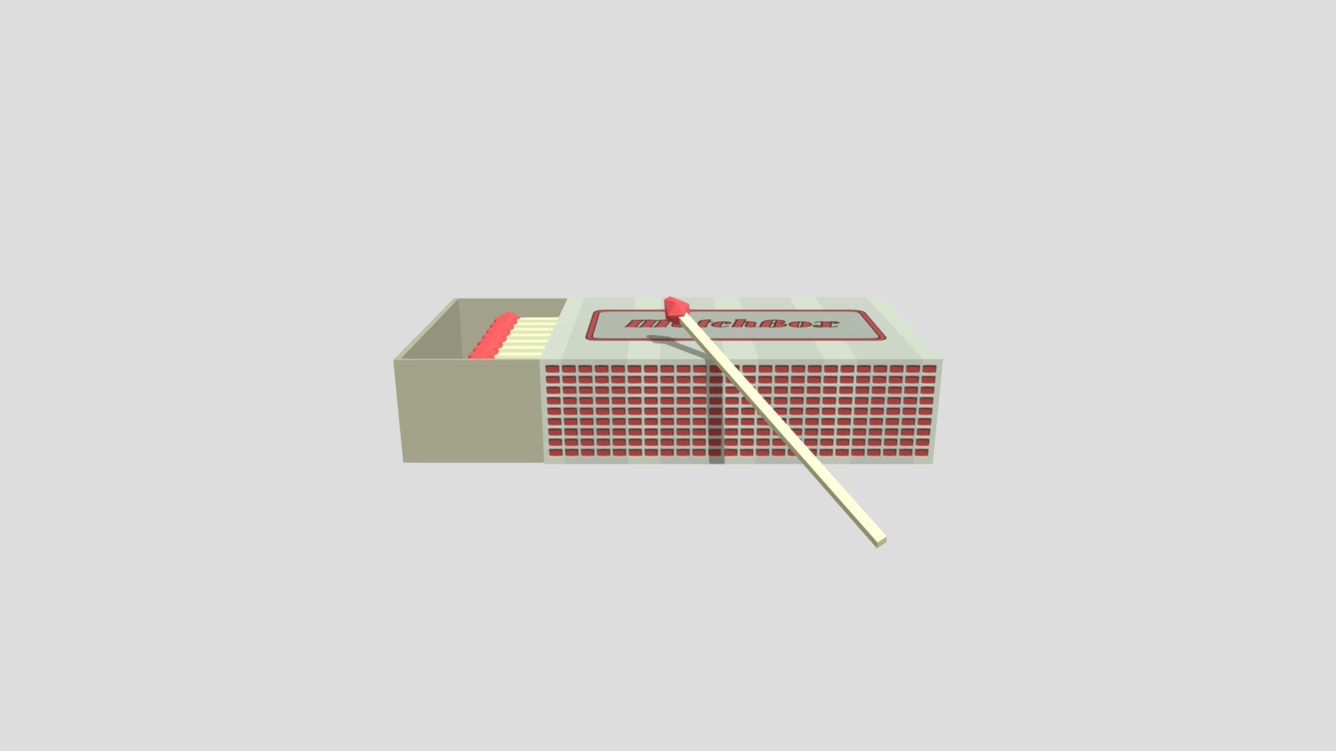 Low poly MatchBox