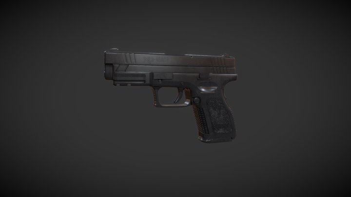 Springfield Armory XD 4 inch compact 3D Model