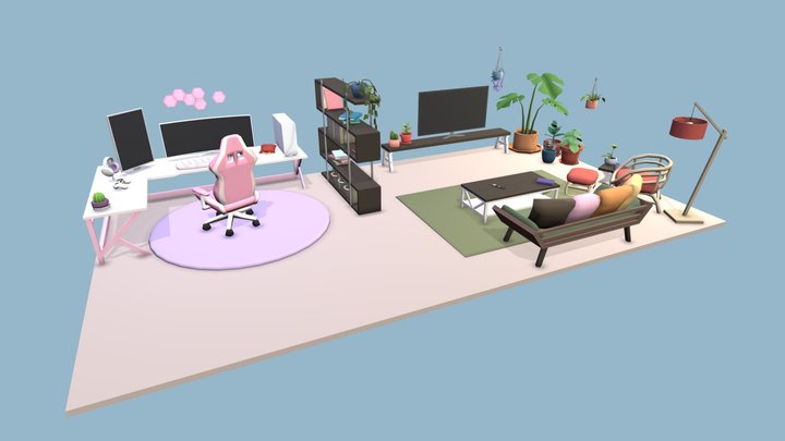 Living Room 3D Model