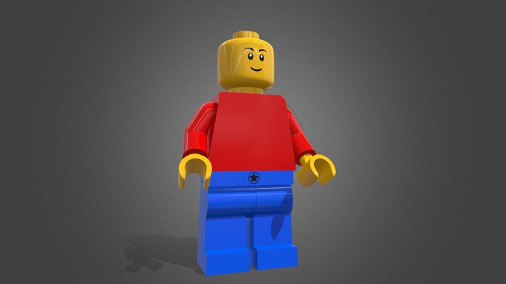 High Poly LEGO character (detailed) 3D Model