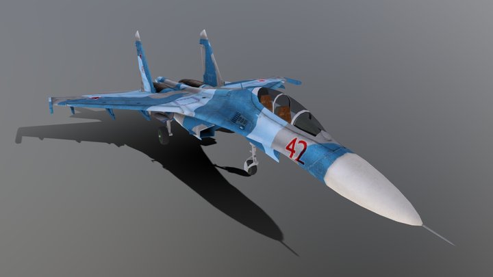 Sukhoi Su-27PU (USSR) – Free 3D Model STL
