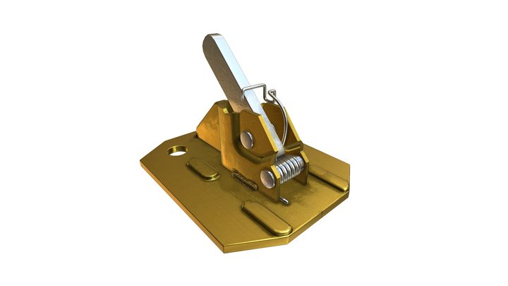 ЗАЖИМ ПРУЖИННЫЙ 3D Model