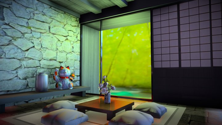 Japanese loft interior (12) – Modèle 3D gratuit STL