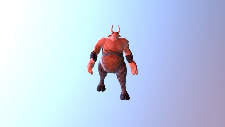 Ogre Walking 3D Model