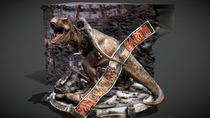 Jurassic Park Prime Studio 1 Statue 3D Model