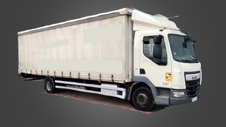 3D Scanned DAF LF 210 Curtain Sider [Free] 3D Model
