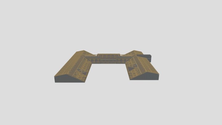2023-11-20 Kostelec nový krov 3.xml 3D Model