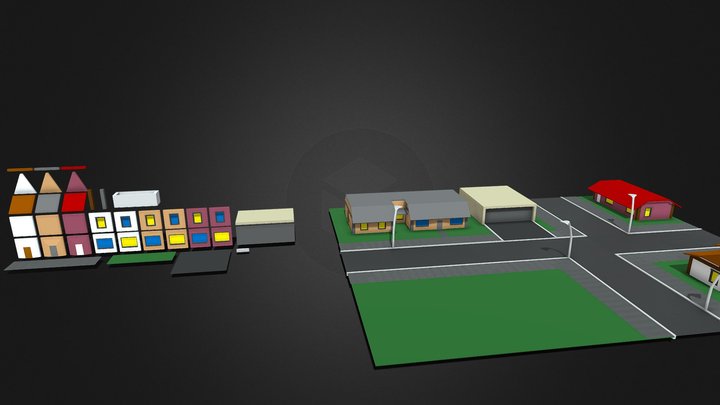 EM, Módulos Y Terreno Proyecto Con Texturas 3D Model