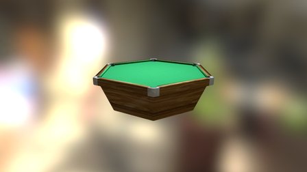 Pool table 3D Model